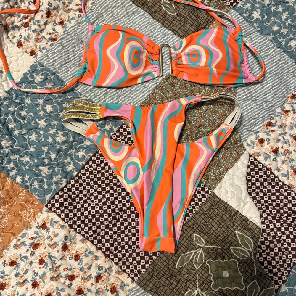 Colorful Swirl Bikini Set